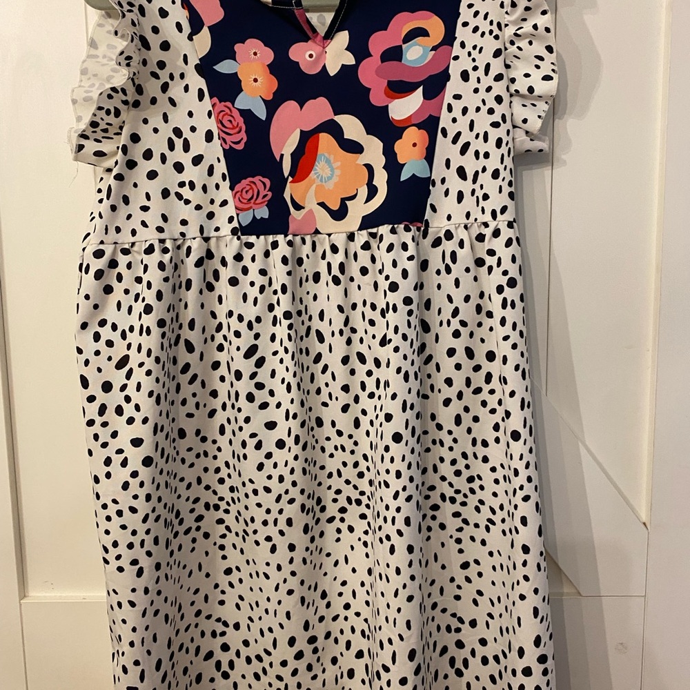Floral and Polka Dot summer dress
